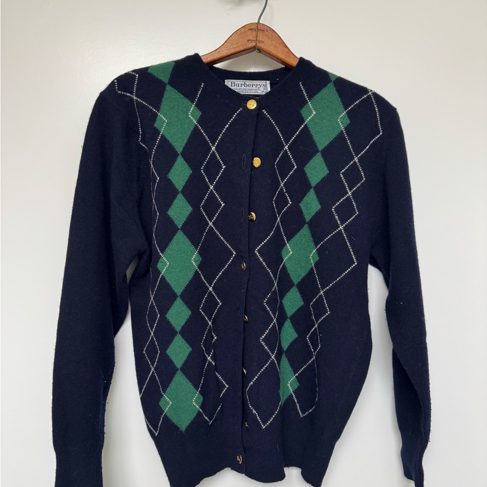 Burberry cardigan crewneck sweater set